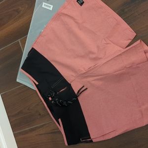 NWT ZYIA Salmon Hidden Moon Board Short 9”.